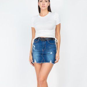 Drawstring Crop Top